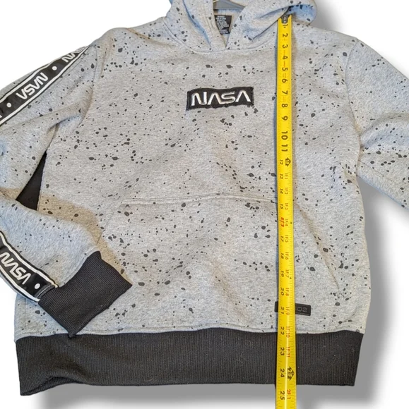 WT02 NASA Hoodie with splatter pattern size S - Picture 7 of 7